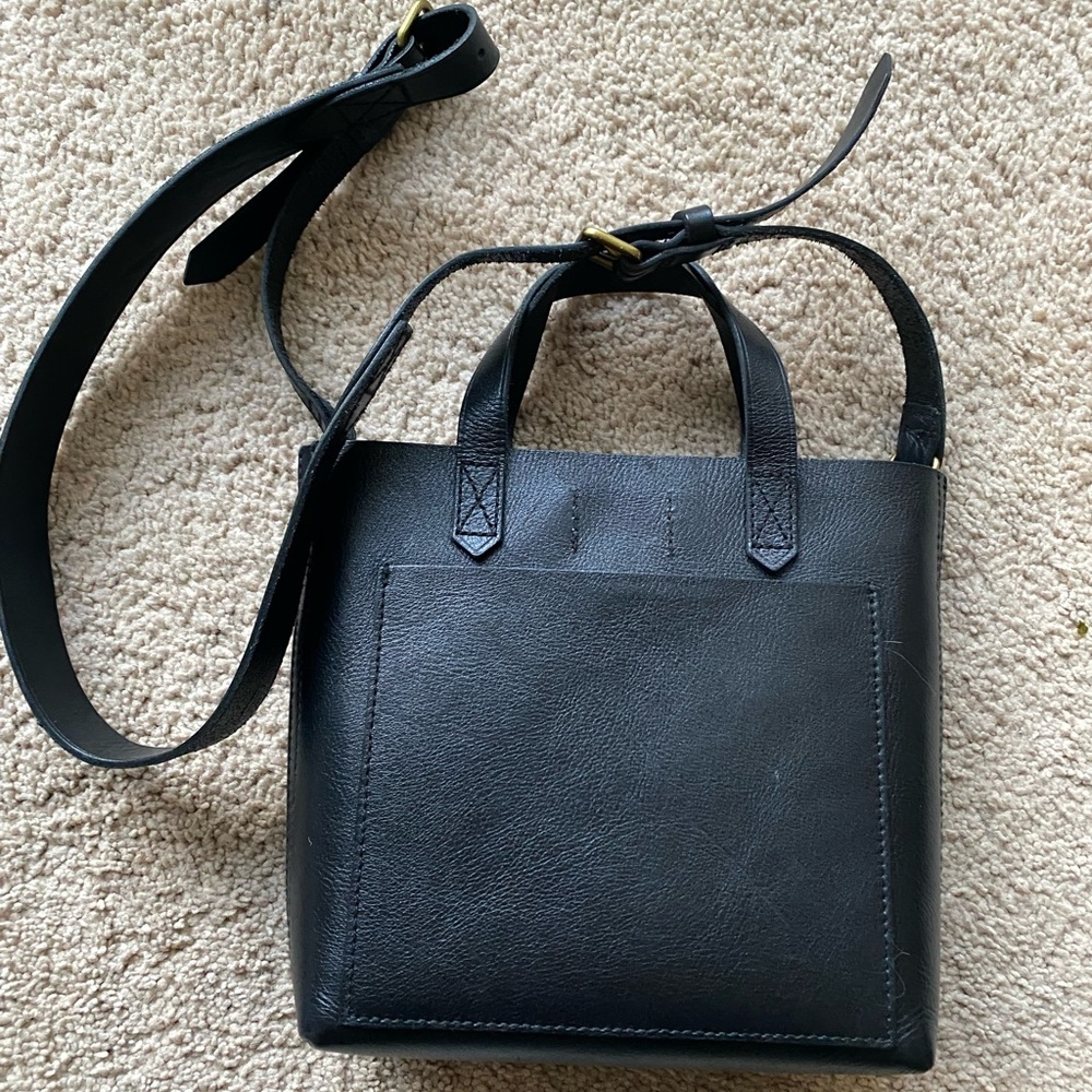 Madewell Black Small Transport Tote